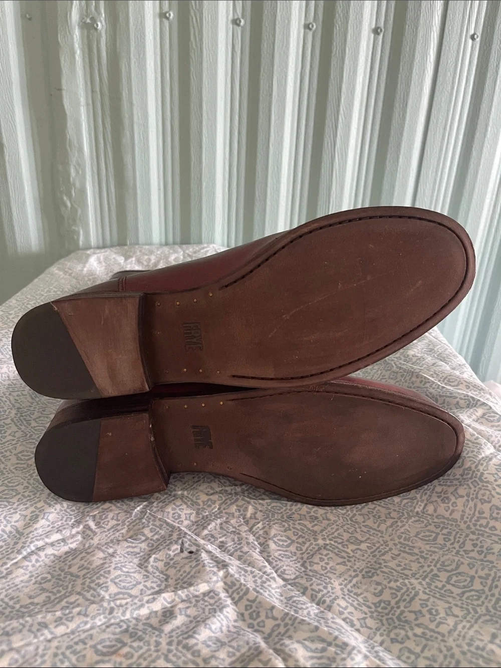 Frye Melissa Button Leather Boots - Mahogany Brown Extended Calf NEW size 9.5